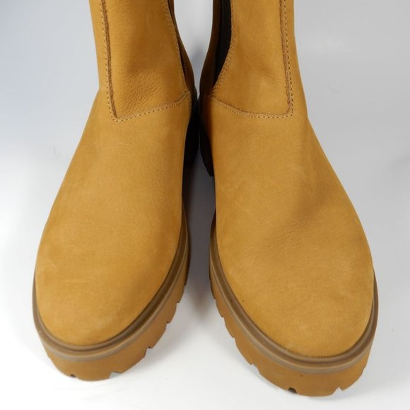 Timberland Carnaby Cool Chelsea BOOTS Size 9.5 Wheat Nubuck Lug Sole NEW - Picture 4 of 11